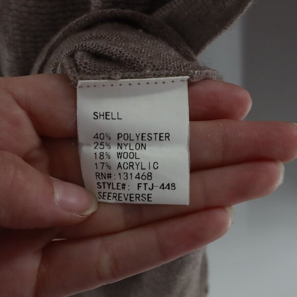 Fate Wool Sweater Womens S Beige Slouchy Lagenlook Neutral Lagom Layering‎ Loose - Picture 4 of 13